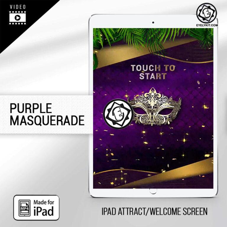 iPad Photo Booth Screen -FREE-purple-masquerade