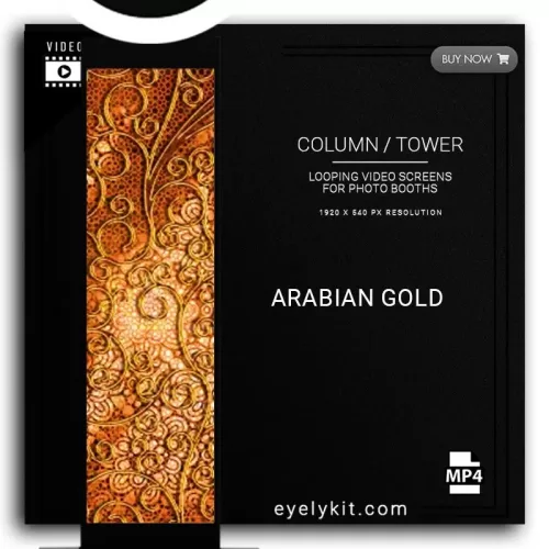 COLUMN PILLAR TOWER VIDEO column-tower-screens-FOR-PHOTO-BOOTHS-EYELYKIT-ARABIAN-GOLD