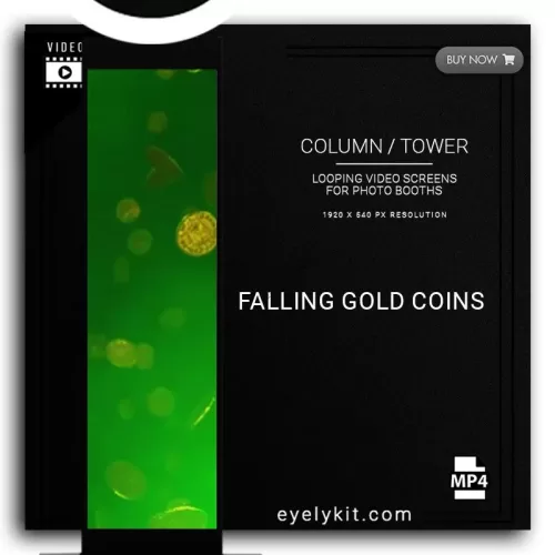 COLUMN PILLAR TOWER VIDEO column-tower-screens-FOR-PHOTO-BOOTHS-EYELYKIT-FALLING-GOLD-COINS