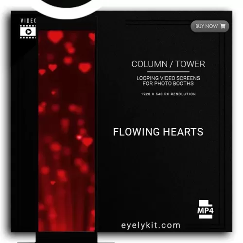 COLUMN PILLAR TOWER VIDEO column-tower-screens-FOR-PHOTO-BOOTHS-EYELYKIT-FLOWING-HEARTS