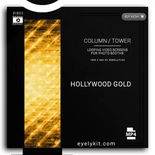 COLUMN PILLAR TOWER VIDEO column-tower-screens-FOR-PHOTO-BOOTHS-EYELYKIT-HOLLYWOOD-GOLD