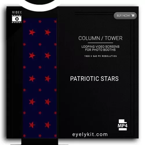 COLUMN PILLAR TOWER VIDEO column-tower-screens-FOR-PHOTO-BOOTHS-EYELYKIT-PATRIOTIC-STARS