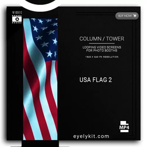 COLUMN PILLAR TOWER VIDEO column-tower-screens-FOR-PHOTO-BOOTHS-EYELYKIT-USA-FLAG-2