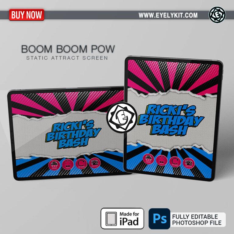 comic theme ipad screens ipad-attract-screen-static-photobooth-how-to-make-an-overlay-BOOM-BOOM-POW