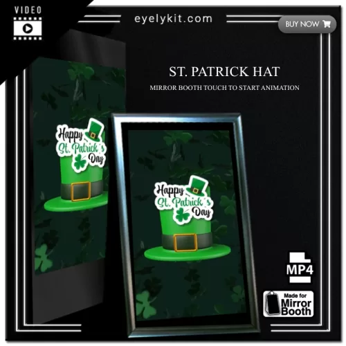 Mirror Booth Start Screens mirror-photo-booth-animation-touch-to-start-st--patrick-hat