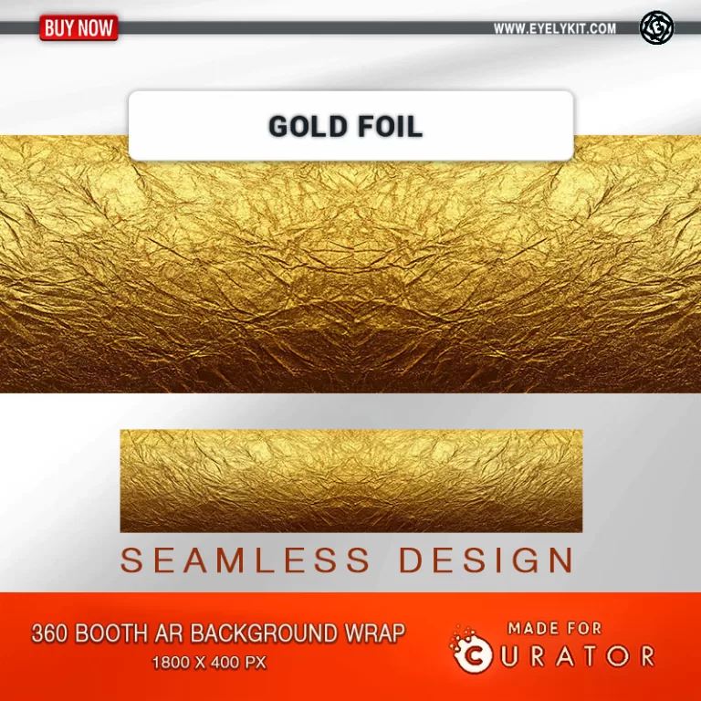 360 STATIC BACKGROUND CURATOR-360-BOOTH-AR-BACKGROUND-GOLD-FOIL