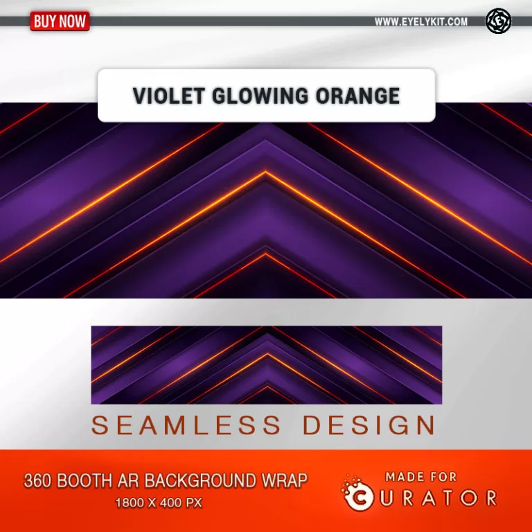 360 STATIC BACKGROUND CURATOR-360-BOOTH-AR-BACKGROUND-VIOLET-GLOWING-ORANGE