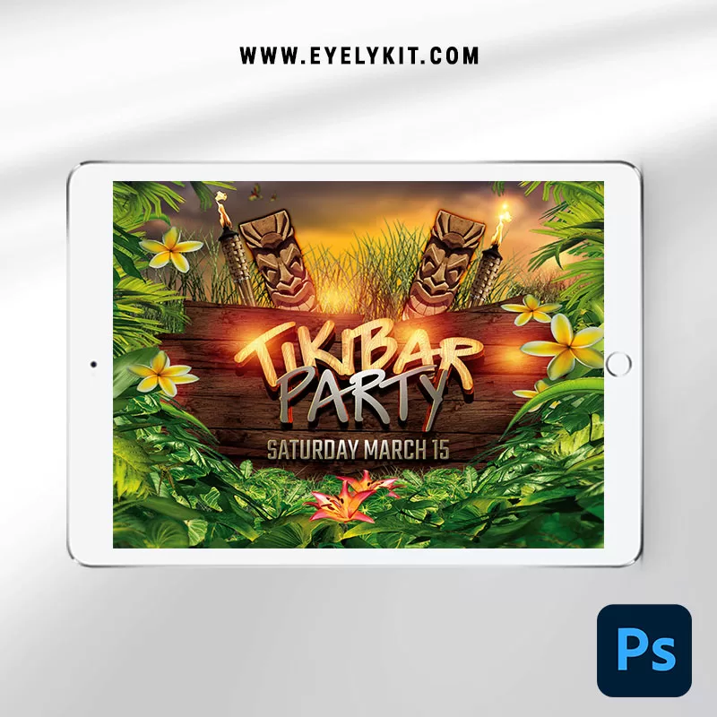 IPAD_STATIC-SCREEN-PHOTO-BOOTH-TIKI-PARTY-LANDSCAPE