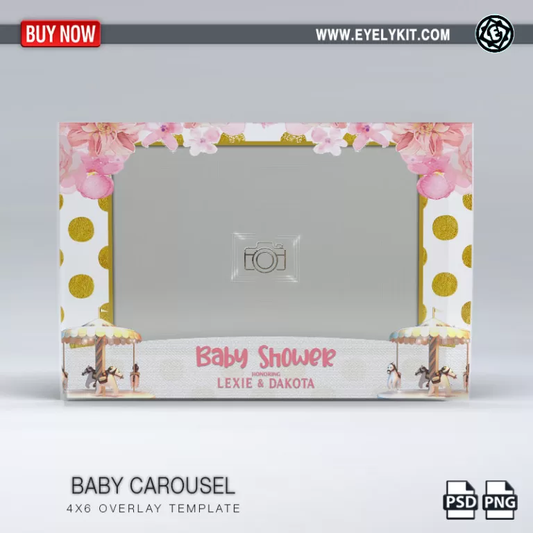 PHOTO BOOTH OVERLAY SQUARE-OVERLAY-PHOTOBOOTH-BABY-CAROUSEL-1PICL