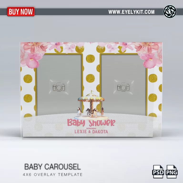 carousel overlay templates SQUARE-OVERLAY-PHOTOBOOTH-BABY-CAROUSEL