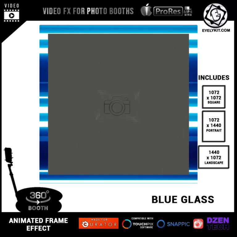 360 Photo Booth Effects animated-frame-for-360-photo-booth-BLUE-GLASS