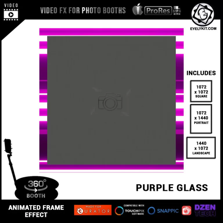 360 Photo Booth Effects animated-frame-for-360-photo-booth-PURPLE-GLASS