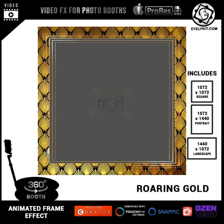 360 Booth Effect Pg3 360 Photo Booth Effects animated-frame-for-360-photo-booth-ROARING-GOLD