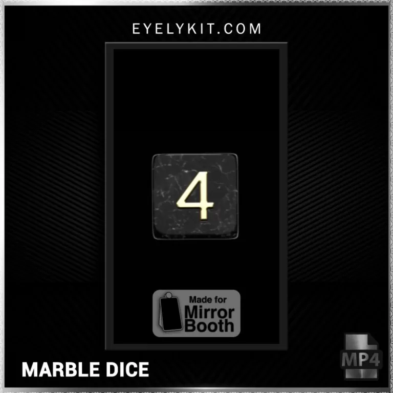 casino dice mirror booth countown- countdown-workflow-mirror-booth-marble-dice