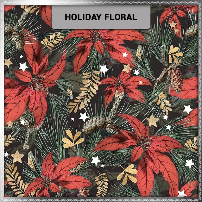 VIRTUAL BACKDROP holiday-floral