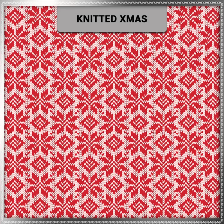 VIRTUAL BACKDROP KNITTED CHRISTMAS