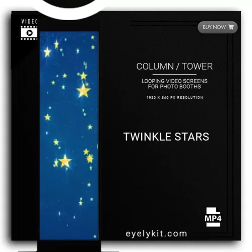 COLUMN PILLAR TOWER VIDEO COLUMN-DEMO-PHOTOBOOTH-TWINKLE-STARS