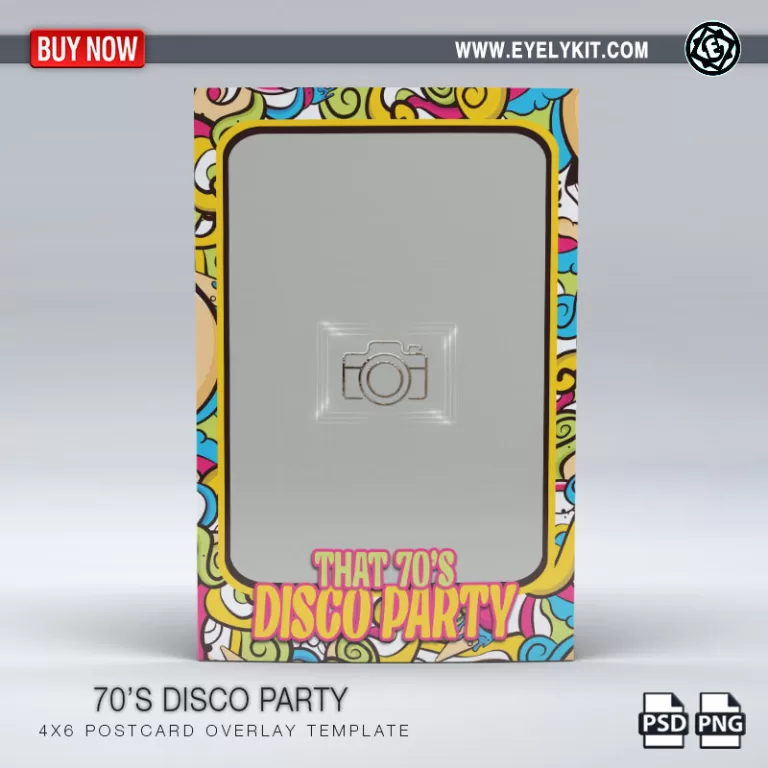 PHOTO BOOTH OVERLAY OVERLAY-TEMPLATE-70S-DISCO-PARTY-1PICP