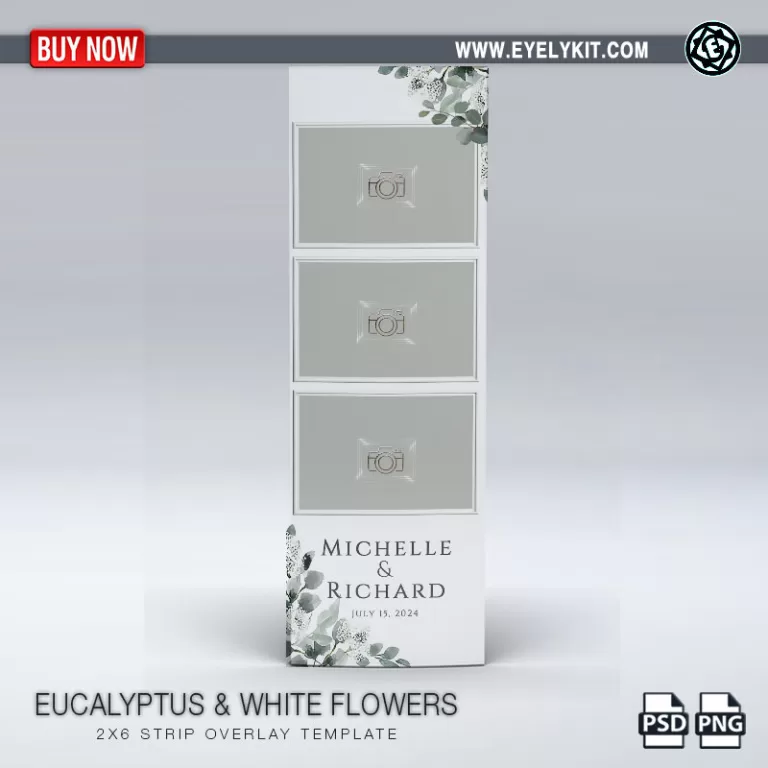 2X6 OVERLAY OVERLAY-TEMPLATE-EUCALYPTUS-WHITE-FLOWERS-2X6-L