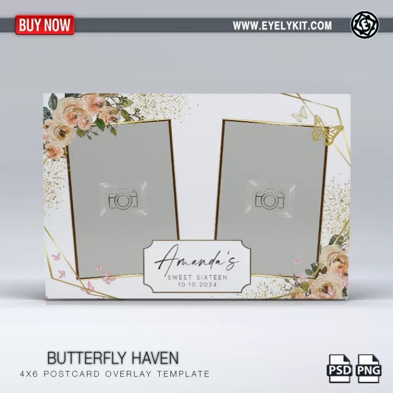 PHOTO BOOTH OVERLAY OVERLAY-TEMPLATE-butterfly-haven-2picp