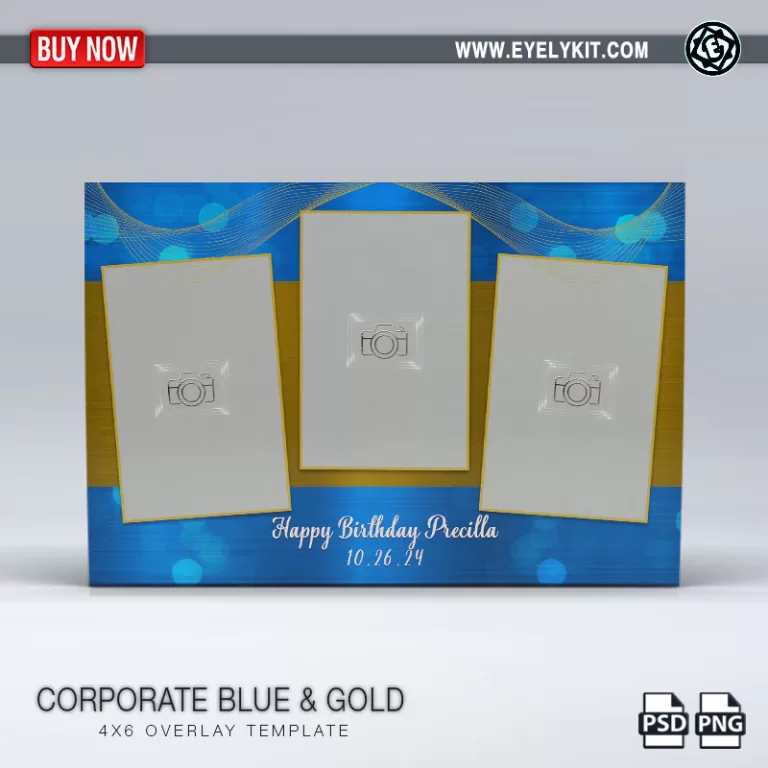 PHOTO BOOTH OVERLAY PHOTO-BOOTH-OVERLAY-TEMPLATE-CORPORATE-BLUE-GOLD-3PICP