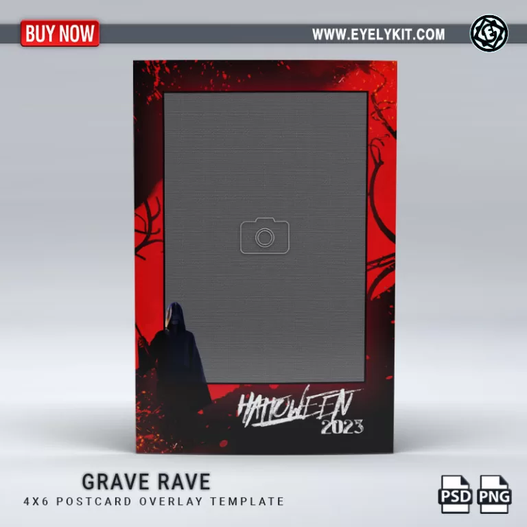 PHOTO BOOTH OVERLAY OVERLAY-TEMPLATE-GRAVE-RAVE-1PICP