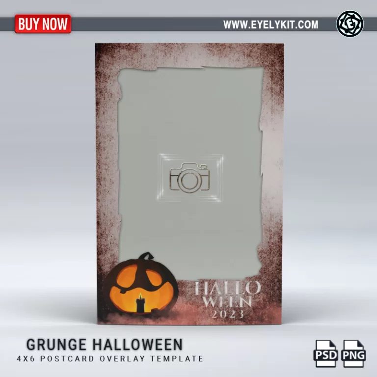 PHOTO BOOTH OVERLAY OVERLAY-TEMPLATE-GRUNGE-HALLOWEEN-1PICP