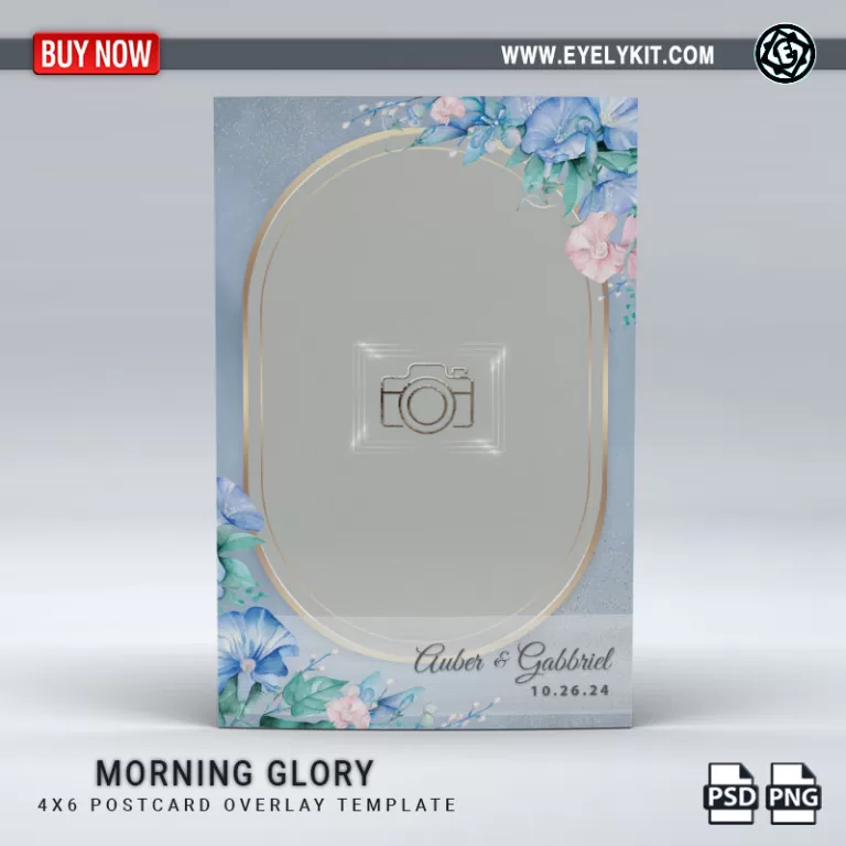 PHOTO BOOTH OVERLAY OVERLAY-TEMPLATE-MORNING-GLORY-1PICP