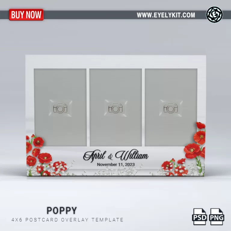 PHOTO BOOTH OVERLAY OVERLAY-TEMPLATE-POPPY-3PICP