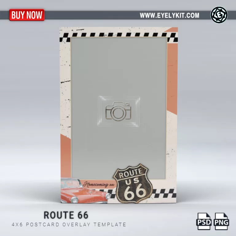 PHOTO BOOTH OVERLAY OVERLAY- OVERLAY-TEMPLATE-ROUTE-66-1PICP