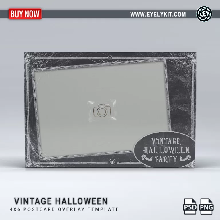 PHOTO BOOTH OVERLAY OVERLAY-TEMPLATE-VINTAGE-HALLOWEEN-1PICL