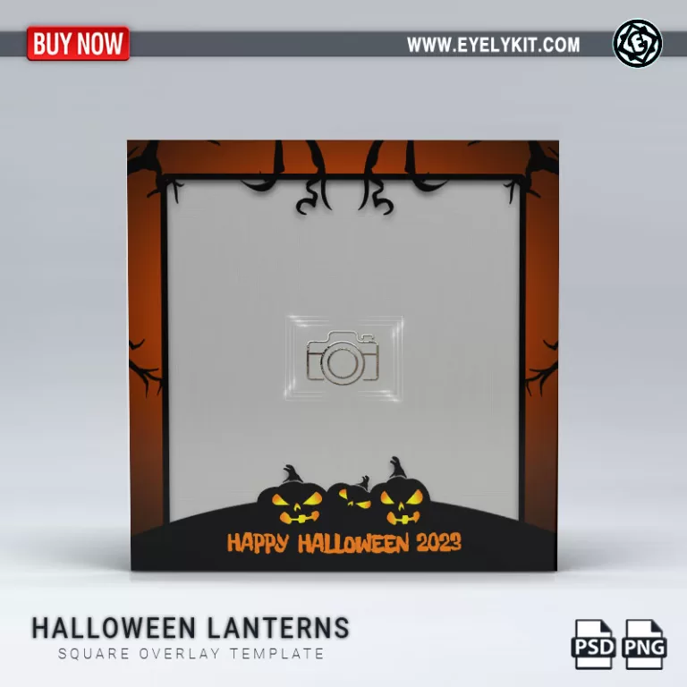 PHOTO BOOTH OVERLAY OVERLAY-TEMPLATE-halloween-lanterns-square