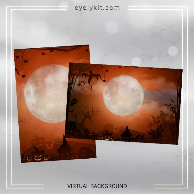 VIRTUAL BACKDROP photo-booth-backdrop-background-halloween-orange-moon-3 photo-booth-backdrop-background-halloween-orange-moon-1