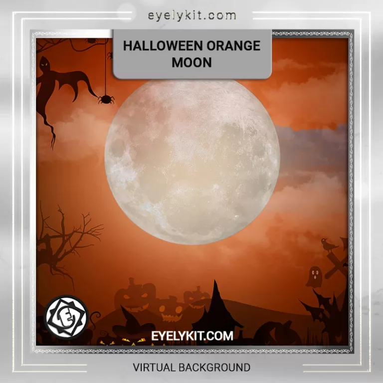 VIRTUAL BACKDROP photo-booth-backdrop-background-halloween-orange-moon-3