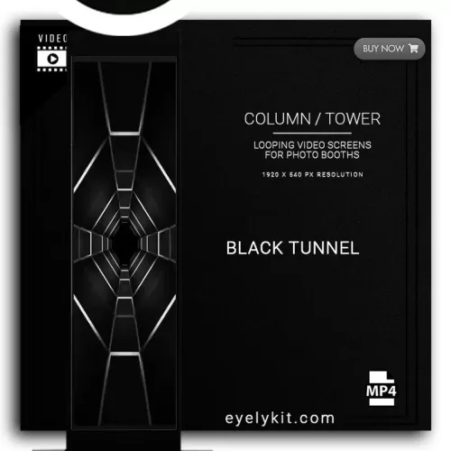 COLUMN PILLAR TOWER VIDEO COLUMN-DEMO-PHOTOBOOTH-black-tunnel