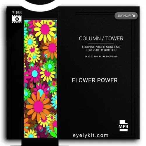 COLUMN PILLAR TOWER VIDEO COLUMN-DEMO-PHOTOBOOTH-flower-power