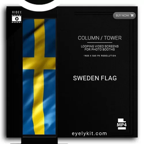 COLUMN PILLAR TOWER VIDEO COLUMN-DEMO-PHOTOBOOTH-sweden-flag