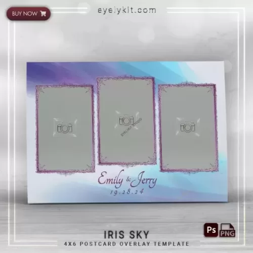 PHOTO BOOTH OVERLAY OVERLAY-TEMPLATE-IRIS-SKY-3PIC-P