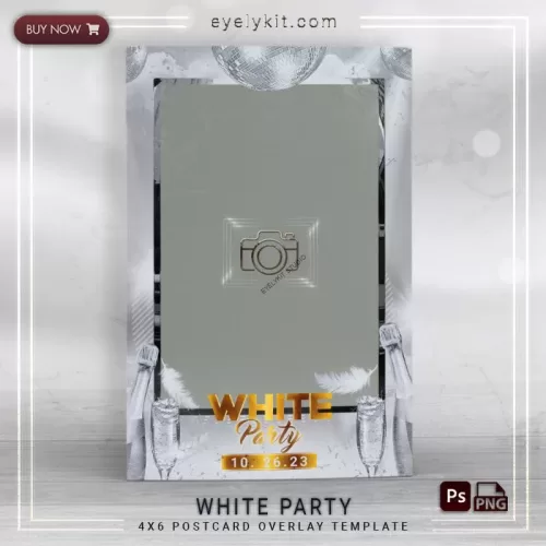 PHOTO BOOTH OVERLAY OVERLAY-TEMPLATE-WHITE-PARTY-1PICP