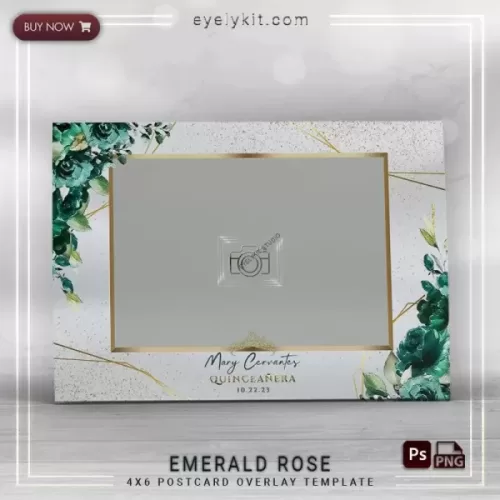 PHOTO BOOTH OVERLAY OVERLAY-TEMPLATE-emerald-rose-1picl