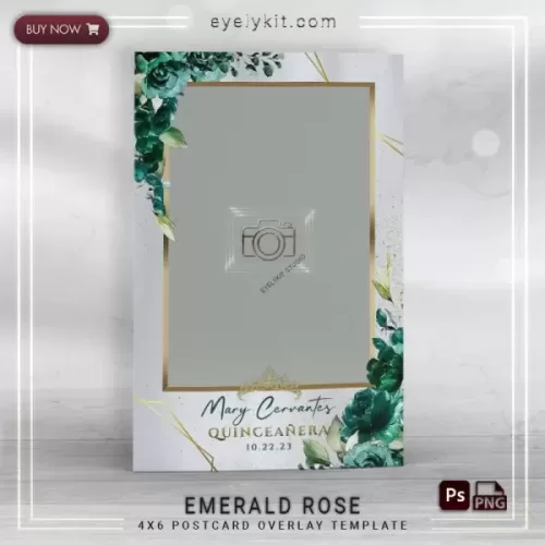 PHOTO BOOTH OVERLAY OVERLAY-TEMPLATE-emerald-rose-1picp