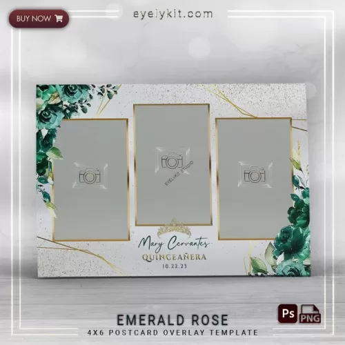 PHOTO BOOTH OVERLAY OVERLAY-TEMPLATE-emerald-rose-3picp