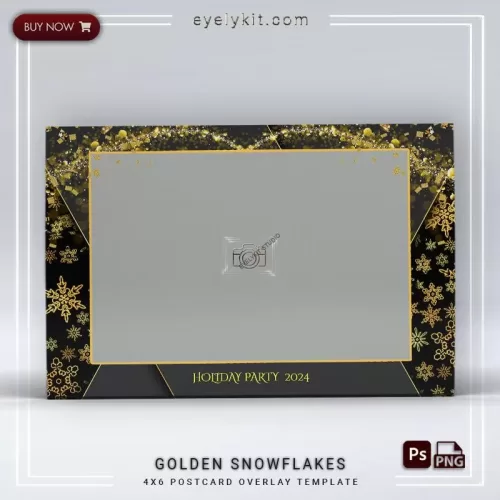 PHOTO BOOTH OVERLAY PHOTOBOOTH-OVERLAY-EYELYKIT-HOW-TO-GOLDEN-SNOWFLAKES-1PICL