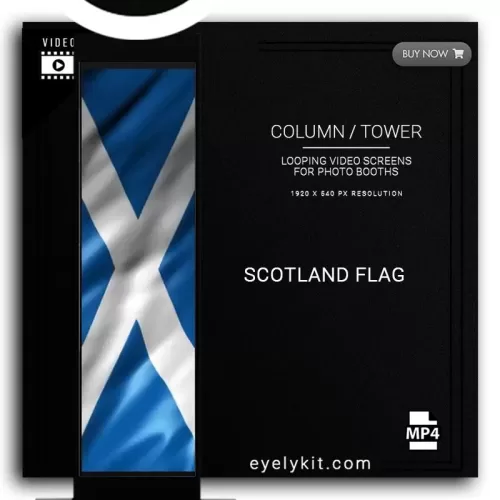 COLUMN PILLAR TOWER VIDEO COLUMN-DEMO-PHOTOBOOTH-scotland-flag