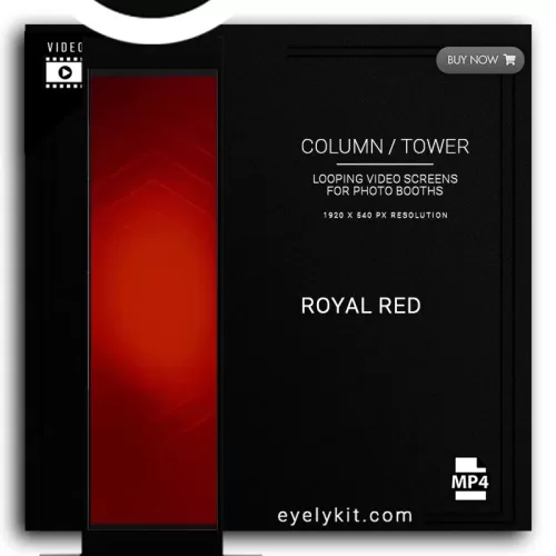 AURA VIEW COLUMN SCREEN COLUMN-DEMO-PHOTOBOOTH-royal-red