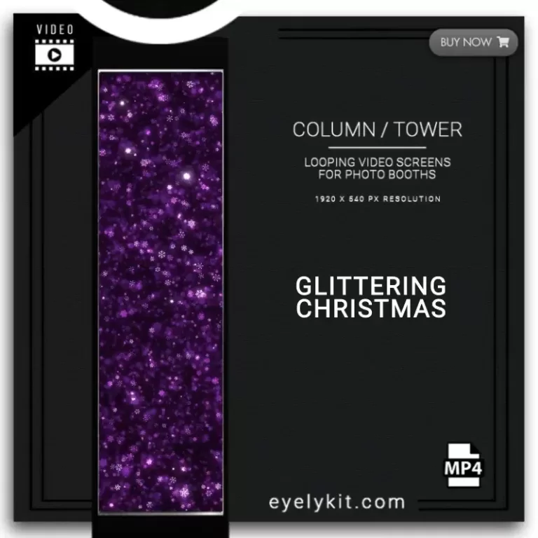 LED tower Photo Booth GLITTERING-CHRISTMAS-PHOTO-BOOTH-COLUMN-SCREEN