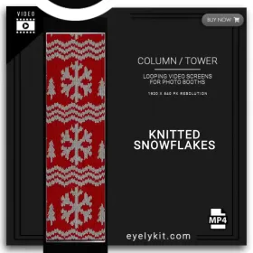 LED tower Photo Booth KNITTED-SNOWFLAKES-PHOTO-BOOTH-COLUMN-SCREEN