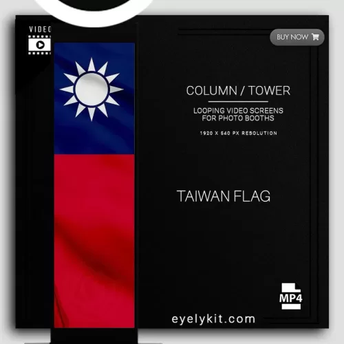 COLUMN PILLAR TOWER VIDEO PHOTO-BOOTH-COLUMN_TOWER_SKINNY_SCREEN_Taiwan-flag