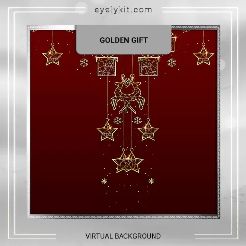 Christmas Backdrop virtual-backdrop-photobooth-golden-gift-3