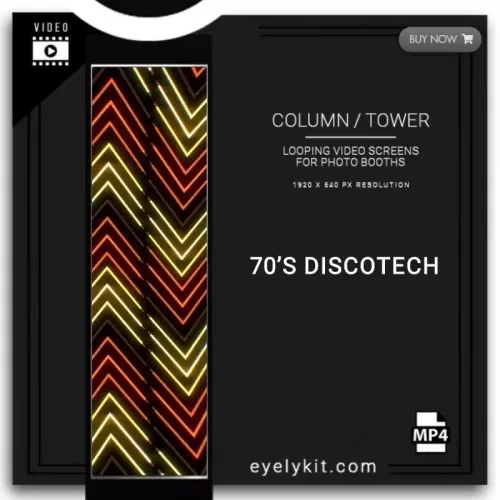 LED tower Photo Booth 70s-discotech-PHOTO-BOOTH-COLUMN-SCREEN